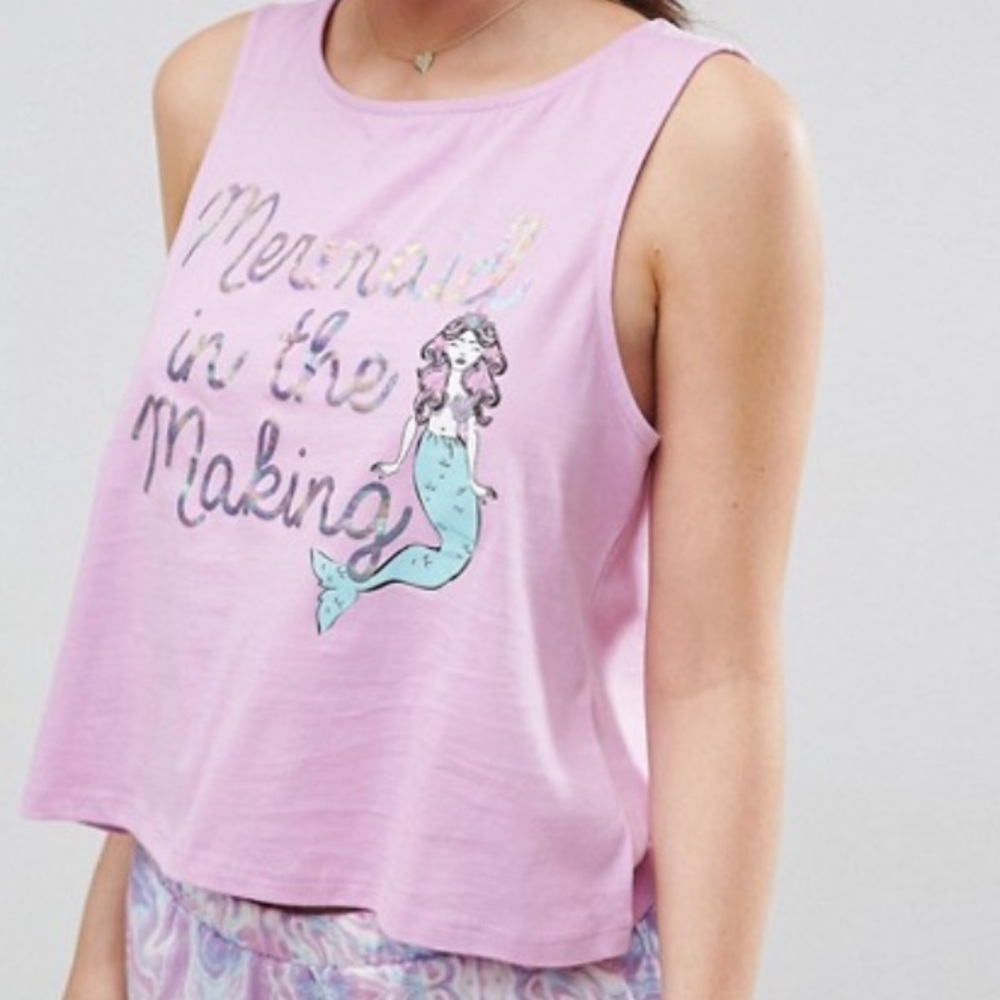 ASOS Mermaid In The Making Tank With Heart Back - Picture 8 of 8